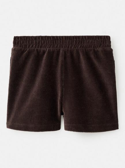 Mango Kids' Annie Corduroy Shorts, Dark Brown - view 2, Dark Brown