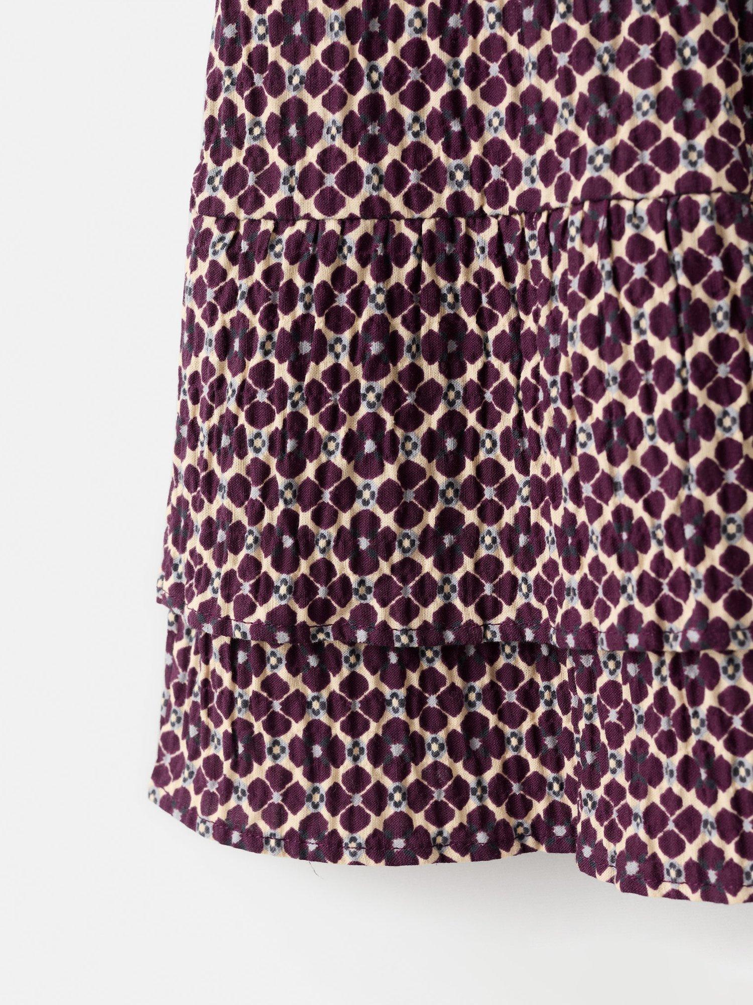 Product image 3 of 4, which shows Mango Kids' Margoset Skirt, Dark Red, 5-6 years