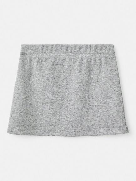 Mango Kids' Rufliset A-Line Mini Skirt, Grey - view 2, Grey
