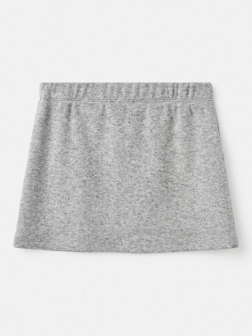 Product image 3 of 5, which shows Mango Kids' Rufliset A-Line Mini Skirt, Grey, 12-18 months