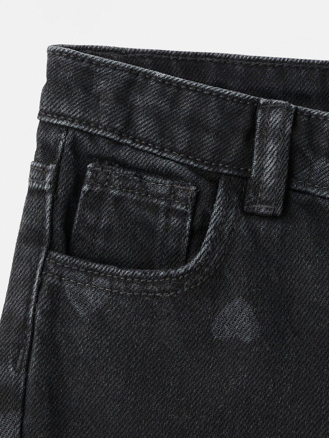Product image 4 of 5, which shows Mango Kids' Carla Denim Heart Jeans, Black, 12-18 months