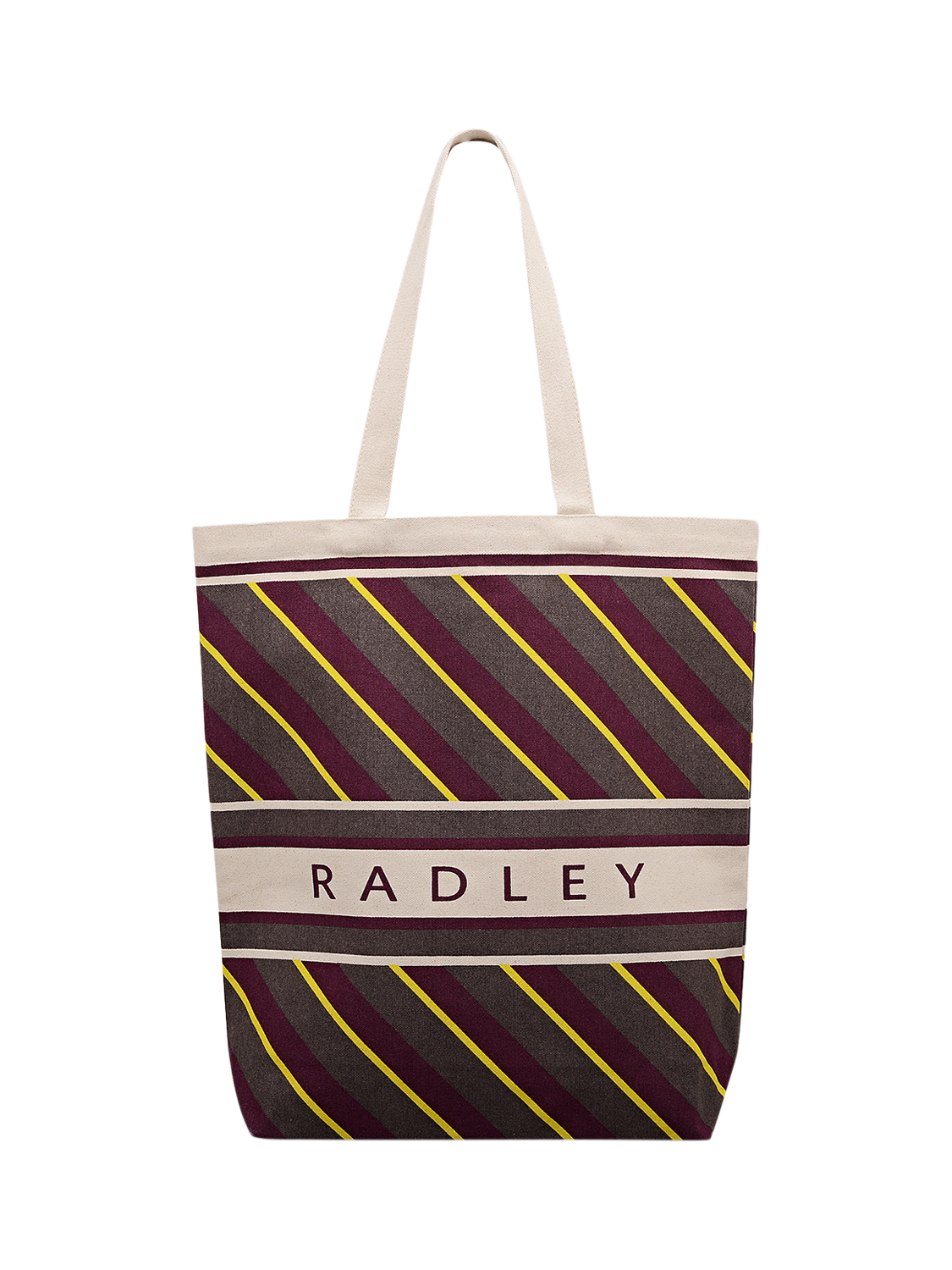 Product image 1 of 4, which shows Radley Cotton Canvas Tote Bag, Coffee