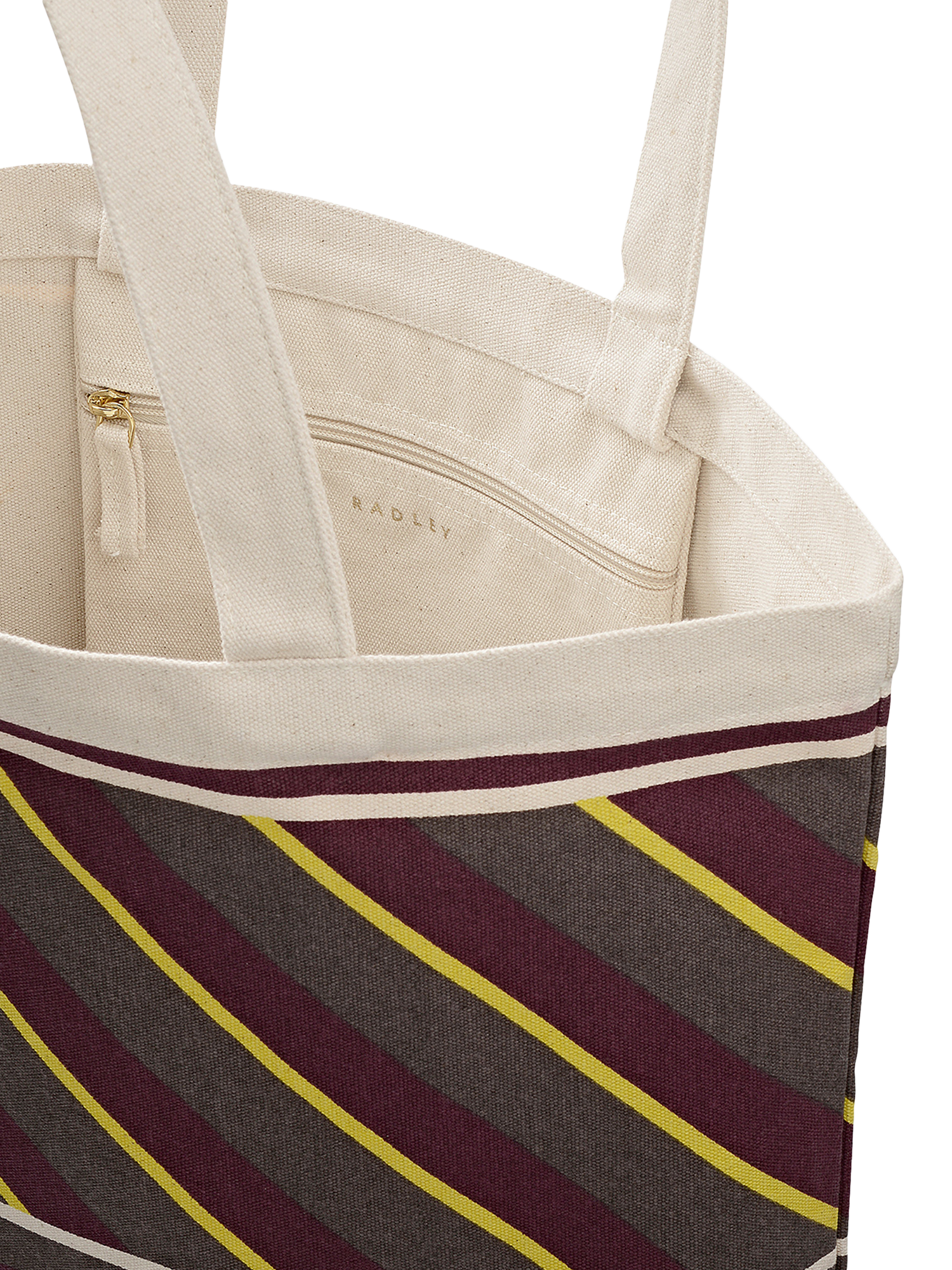 Product image 3 of 4, which shows Radley Cotton Canvas Tote Bag, Coffee
