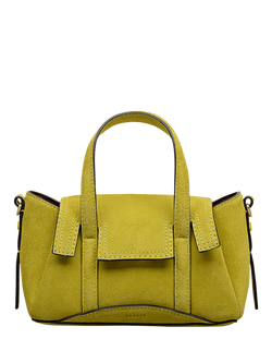 Radley The Chancery Suede Small Grab Bag, Limoncello, Limoncello