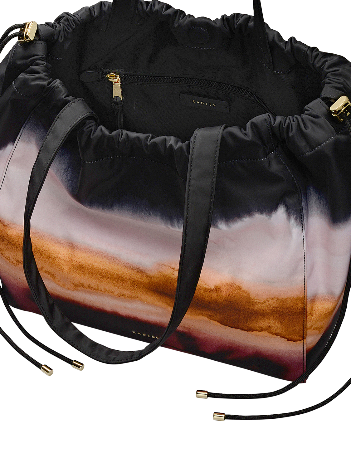 Product image 3 of 7, which shows Radley Eden Row Ombre Tote Bag, Black