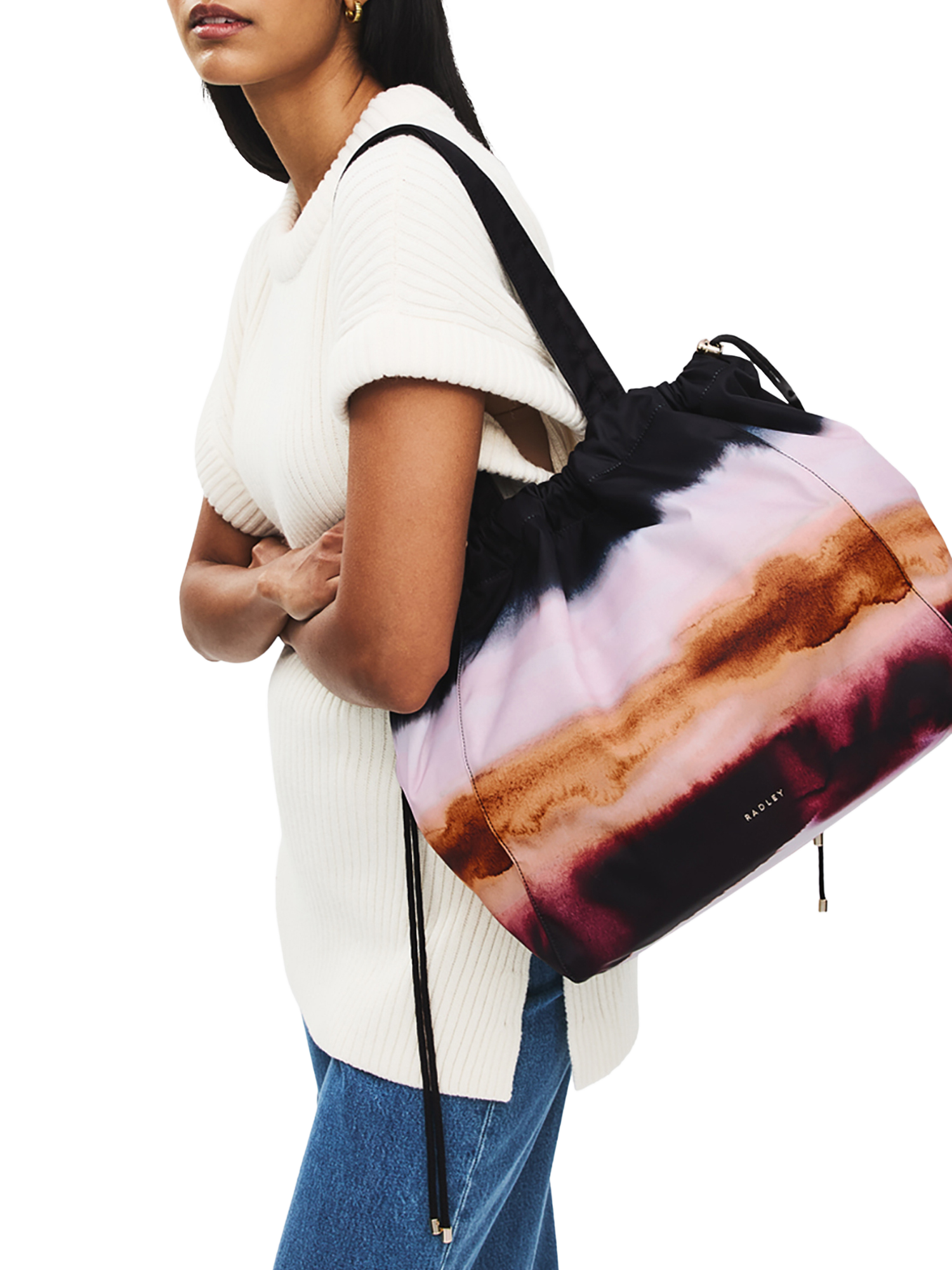 Product image 5 of 7, which shows Radley Eden Row Ombre Tote Bag, Black