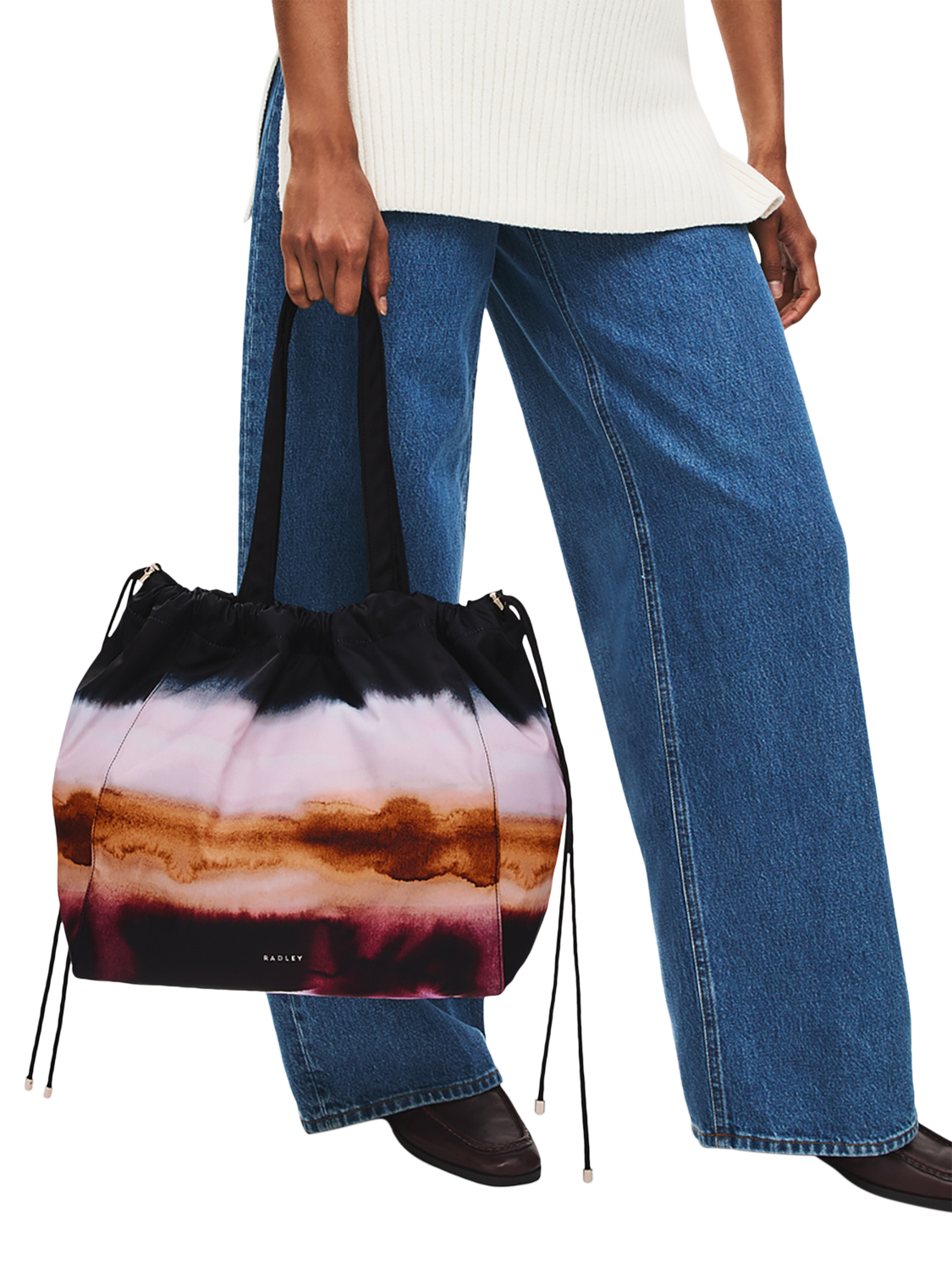 Product image 6 of 7, which shows Radley Eden Row Ombre Tote Bag, Black