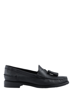 Jones Bootmaker Tiffany Smart Leather Moccasins, Black, Black