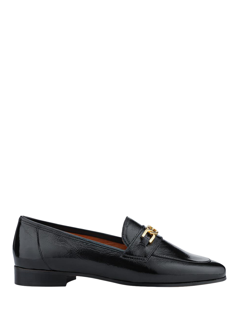 Product image 1 of 6, which shows Jones Bootmaker Tamie Smart Leather Loafers, Black Patent, 3