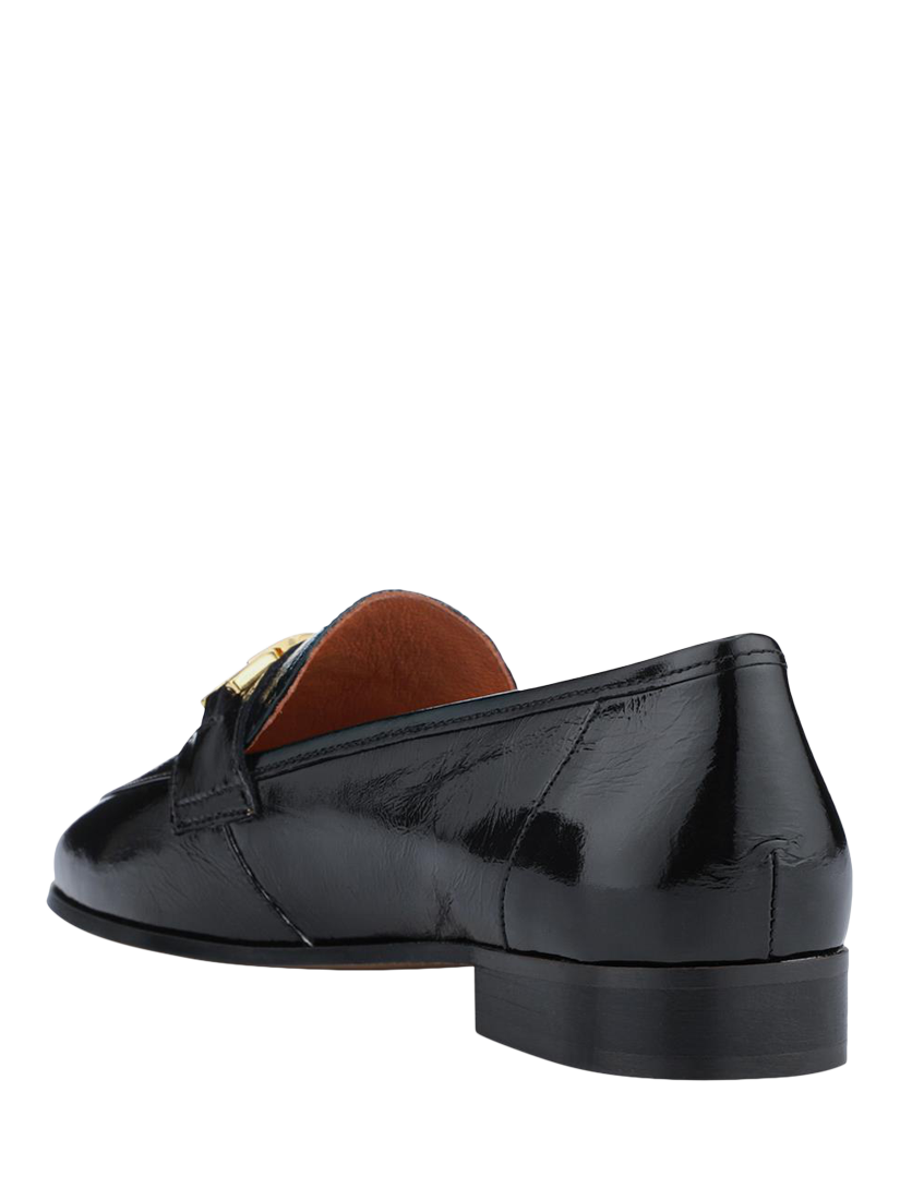 Product image 4 of 6, which shows Jones Bootmaker Tamie Smart Leather Loafers, Black Patent, 3