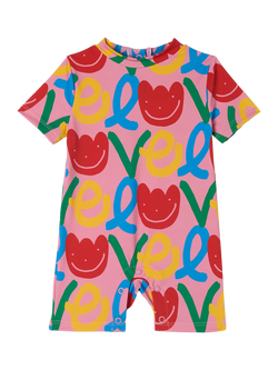 Stella McCartney Baby Love All-in-One Swimsuit, Rosa/Multi, Rosa/Multi