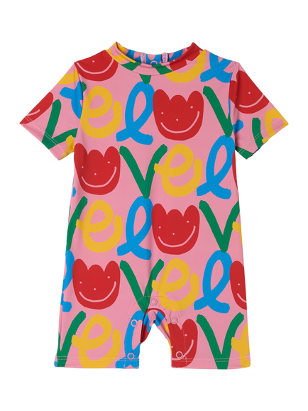 Stella McCartney Baby Love All-in-One Swimsuit, Rosa/Multi, Rosa/Multi