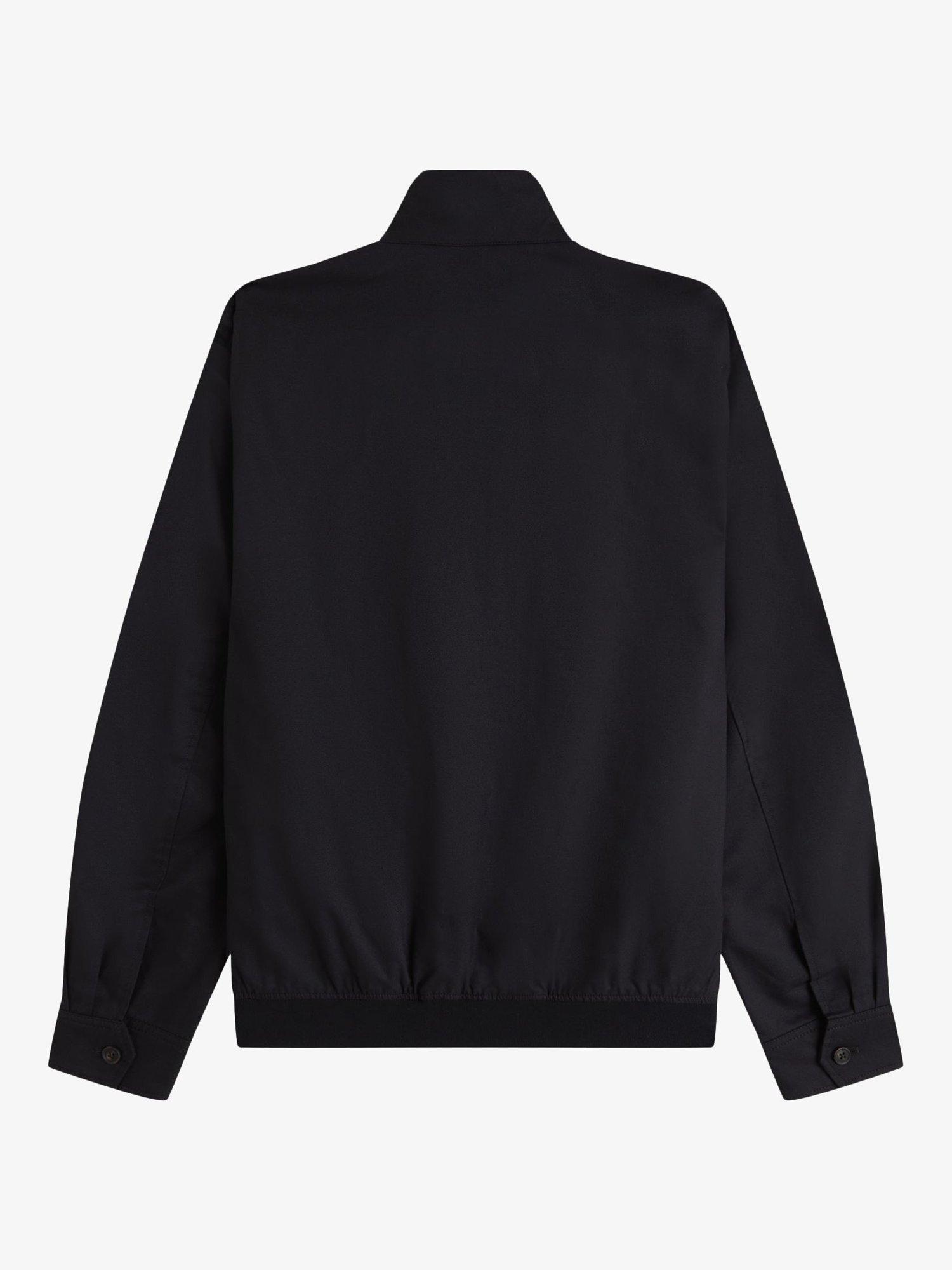 Product image 5 of 5, which shows Fred Perry Twill Harrington Jacket, Black, S