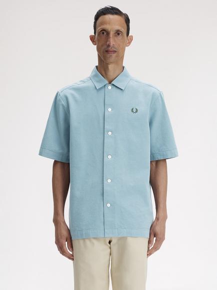 Fred Perry Cotton Pocket Detail Beach T-Shirt, Stockport Blue, Stockport Blue