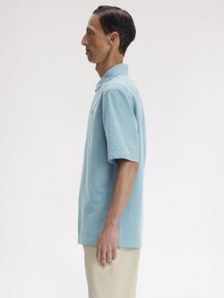 Fred Perry Cotton Pocket Detail Beach T-Shirt, Stockport Blue - view 2, Stockport Blue