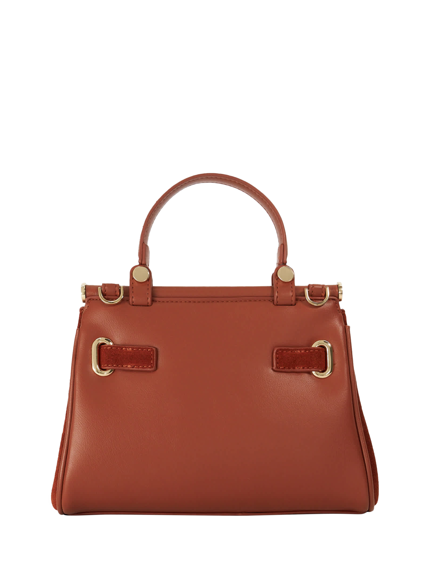 Product image 3 of 5, which shows Dune London Dynamic Leather Grab Bag, Orange