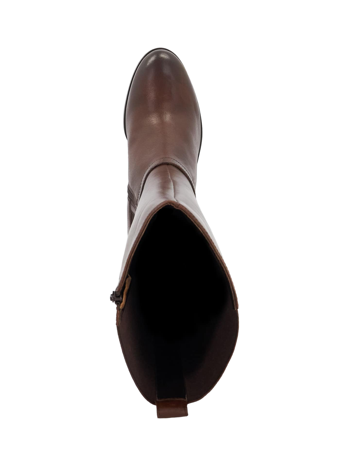 Product image 3 of 6, which shows Dune London Tilbys Knee Length Leather Boots, Brown, EU37