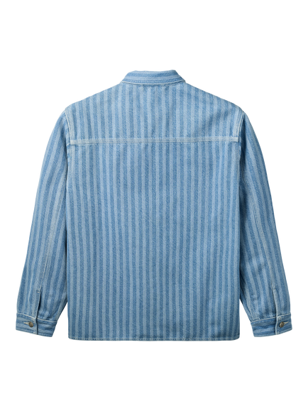 forét Berry Overshirt, Striped Denim - view 2, Striped Denim
