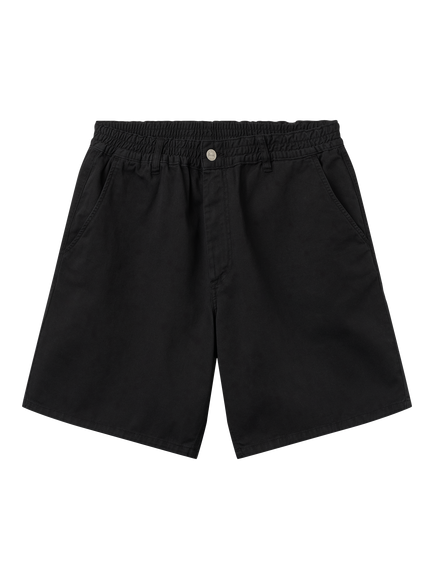 forét Clay Light Cotton Shorts, Black, Black