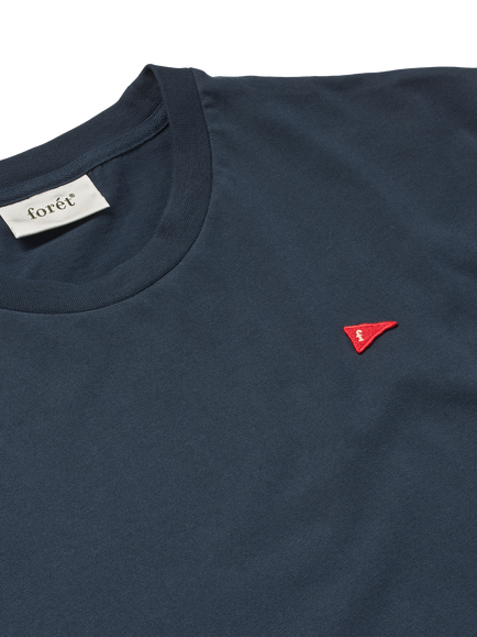 forét Patch Short Sleeve T-Shirt, White - view 2, Navy