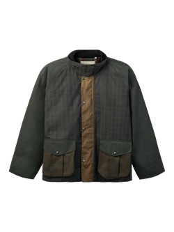 forét Cotton Bivouac Padded Oilskin Jacket, Multi, Multi