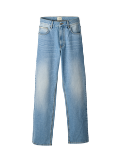 forét Heath Regular Fit Jeans, Washed Mid Blue, Washed Mid Blue