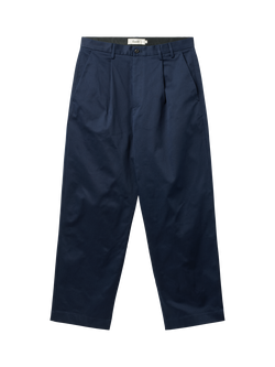 forét Writer Relaxed Fit Trousers, Navy, Navy