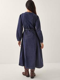 Monsoon Vivian Denim Dress, Indigo - view 2, Indigo