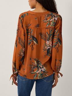 Monsoon Georgie Botanical Top, Copper - view 2, Copper