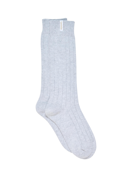 TUTTI Ribbed Bamboo Rich Socks, Breathe Grey