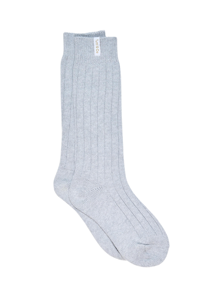 TUTTI Ribbed Bamboo Rich Socks, Future Grey