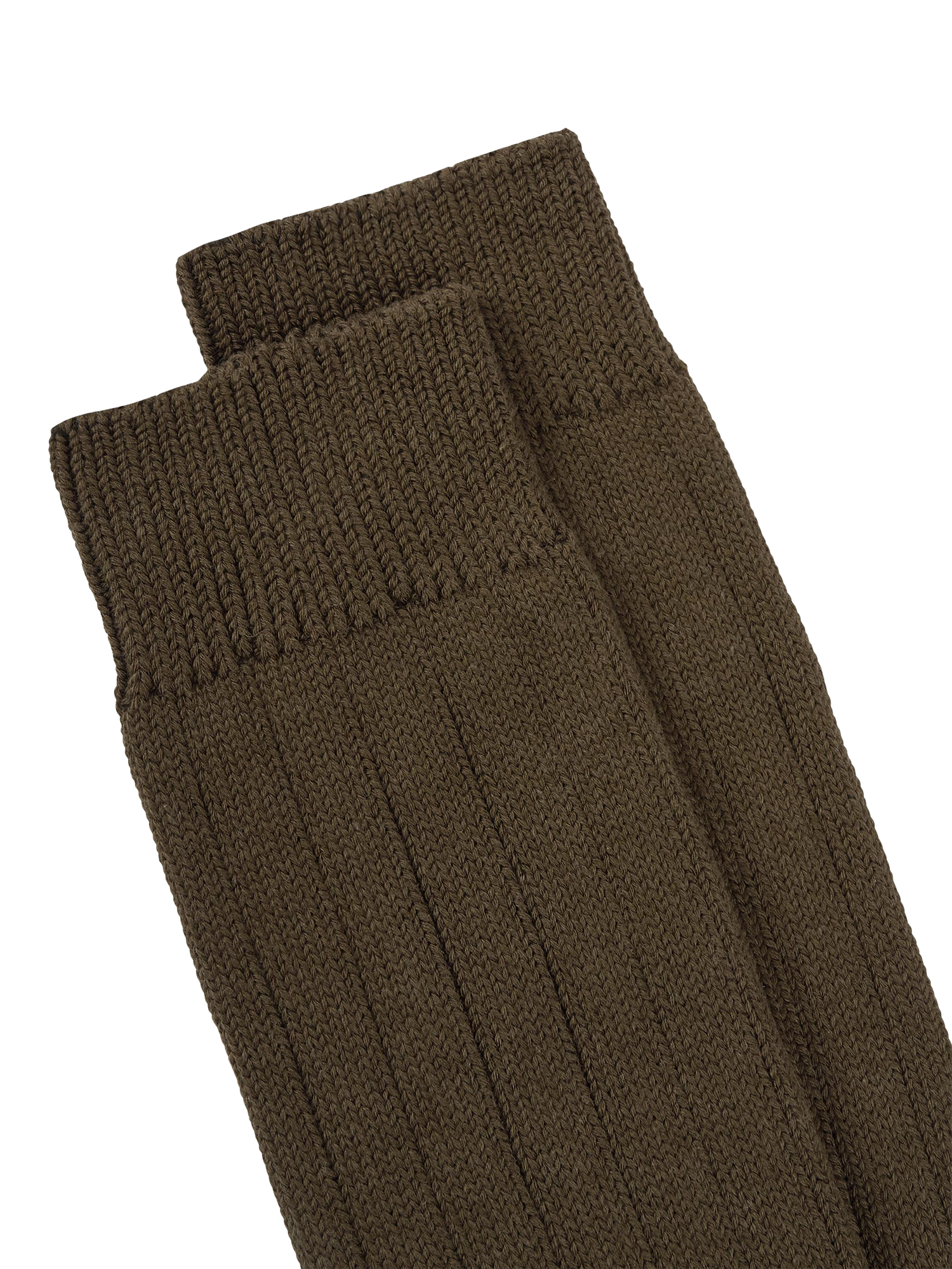 Product image 2 of 3, which shows TUTTI Ribbed Bamboo Rich Socks, Khaki, One Size