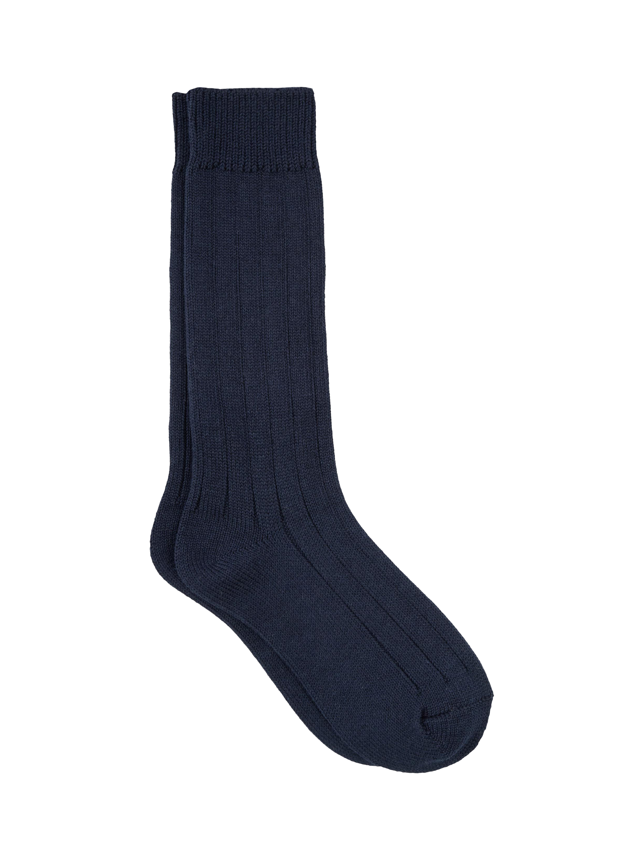 Product image 1 of 3, which shows TUTTI Ribbed Bamboo Rich Socks, Cascade Navy, One Size