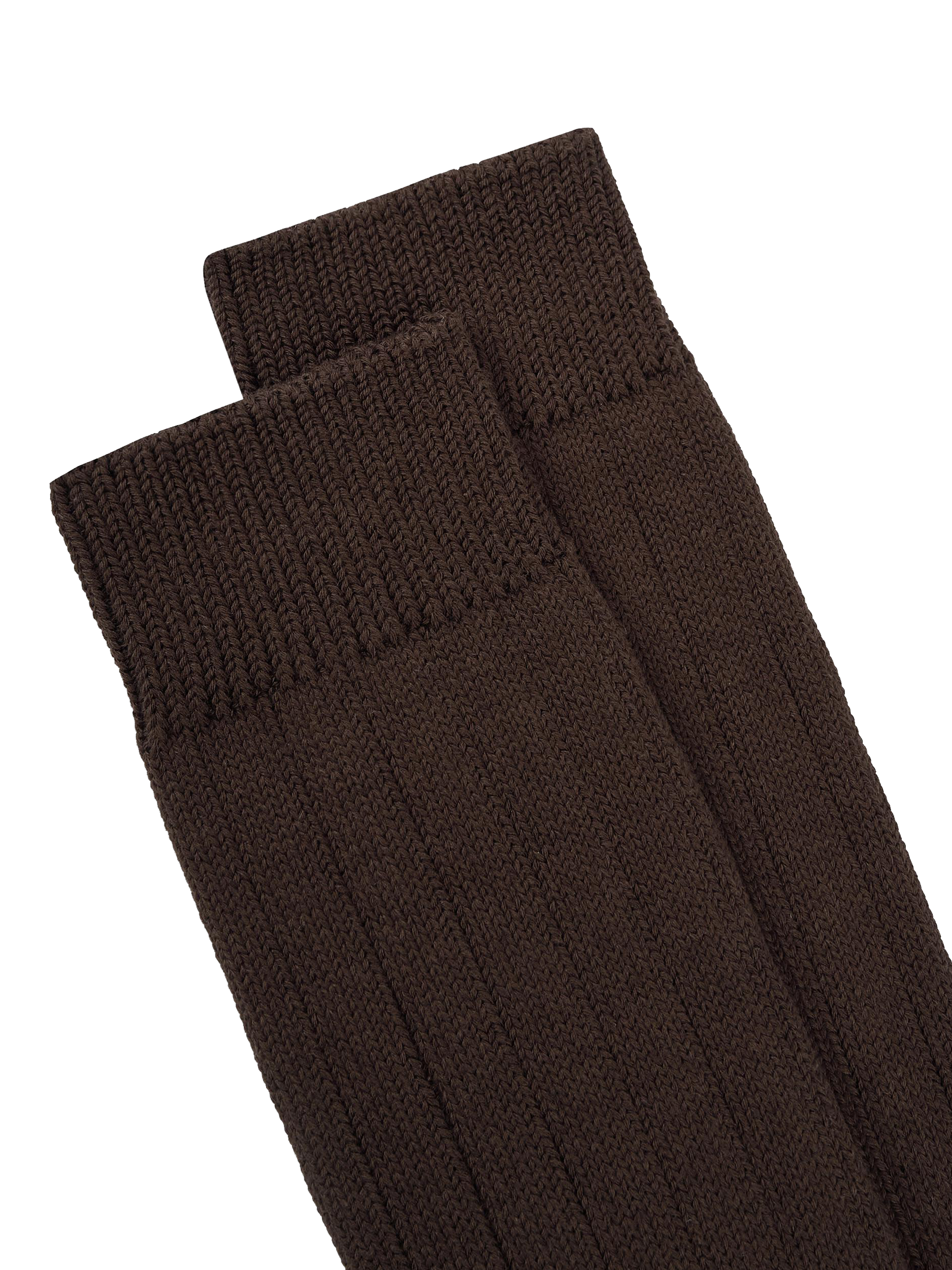 Product image 2 of 3, which shows TUTTI Coast Ribbed Bamboo Rich Socks, Brown, One Size