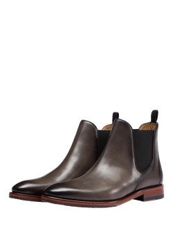 Oliver Sweeney Andante Leather Chelsea Boots - view 2, Dark Grey