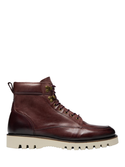 Oliver Sweeney Bolhas Leather Work Boots, Burgundy