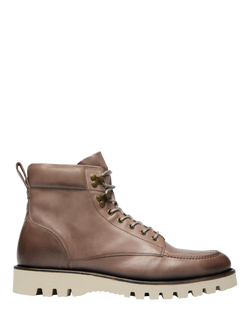 Oliver Sweeney Bolhas Leather Work Boots, Dark Grey