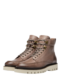 Oliver Sweeney Bolhas Leather Work Boots - view 2, Dark Grey