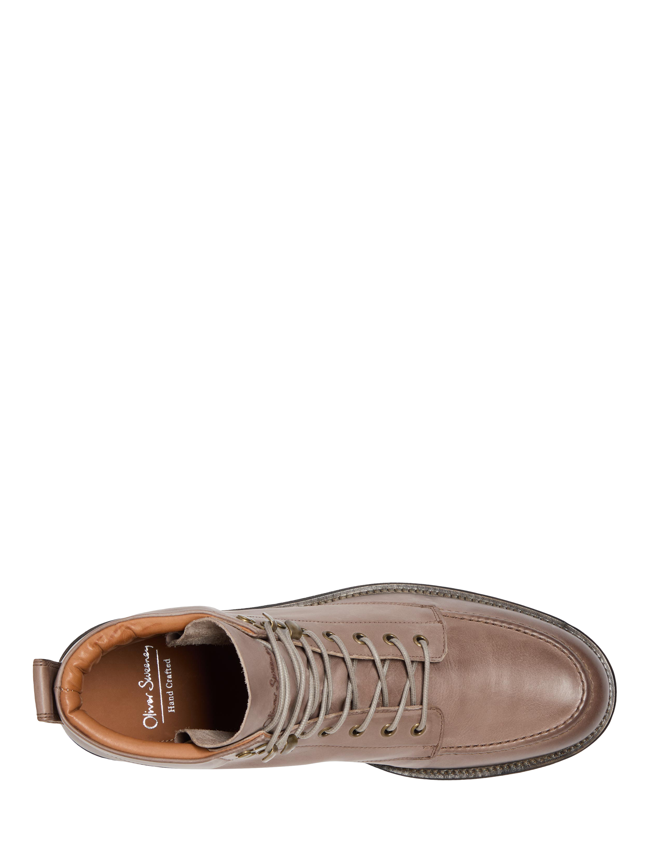 Product image 4 of 5, which shows Oliver Sweeney Bolhas Leather Work Boots, Dark Grey, 7