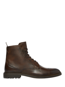 Oliver Sweeney Chaves Leather Derby Boots, Dark Brown