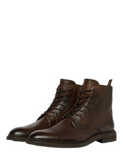 Oliver Sweeney Chaves Leather Derby Boots - view 2, Dark Brown