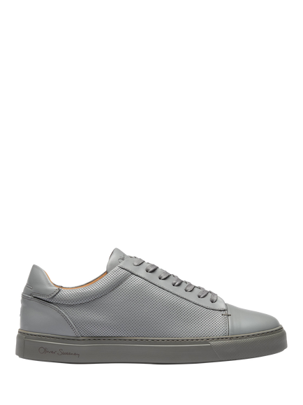 Oliver Sweeney Almada Leather Perforated Trainers, Grey