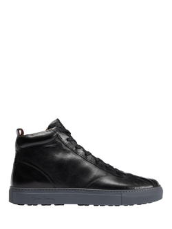 Oliver Sweeney Defeza Leather Lace-Up Trainers, Black