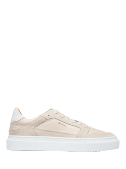 Oliver Sweeney Serta Leather & Suede Lace-Up Trainers, Off White