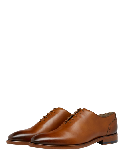 Oliver Sweeney Cropwell Leather Oxford Shoes - view 2, Tan