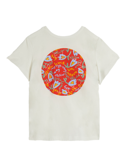 Stella McCartney Kids' Cotton Circle Graphic T-Shirt, Ivory, Ivory