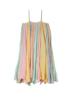 Stella McCartney Kids' Chiffon Spaghetti Strap Dress, Multi, Multi
