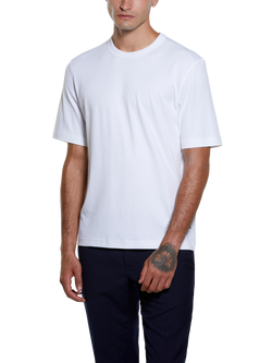 SISLEY Crew Neck Cotton T-Shirt, Optical White