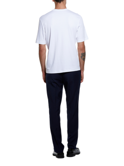 SISLEY Crew Neck Cotton T-Shirt - view 2, Optical White
