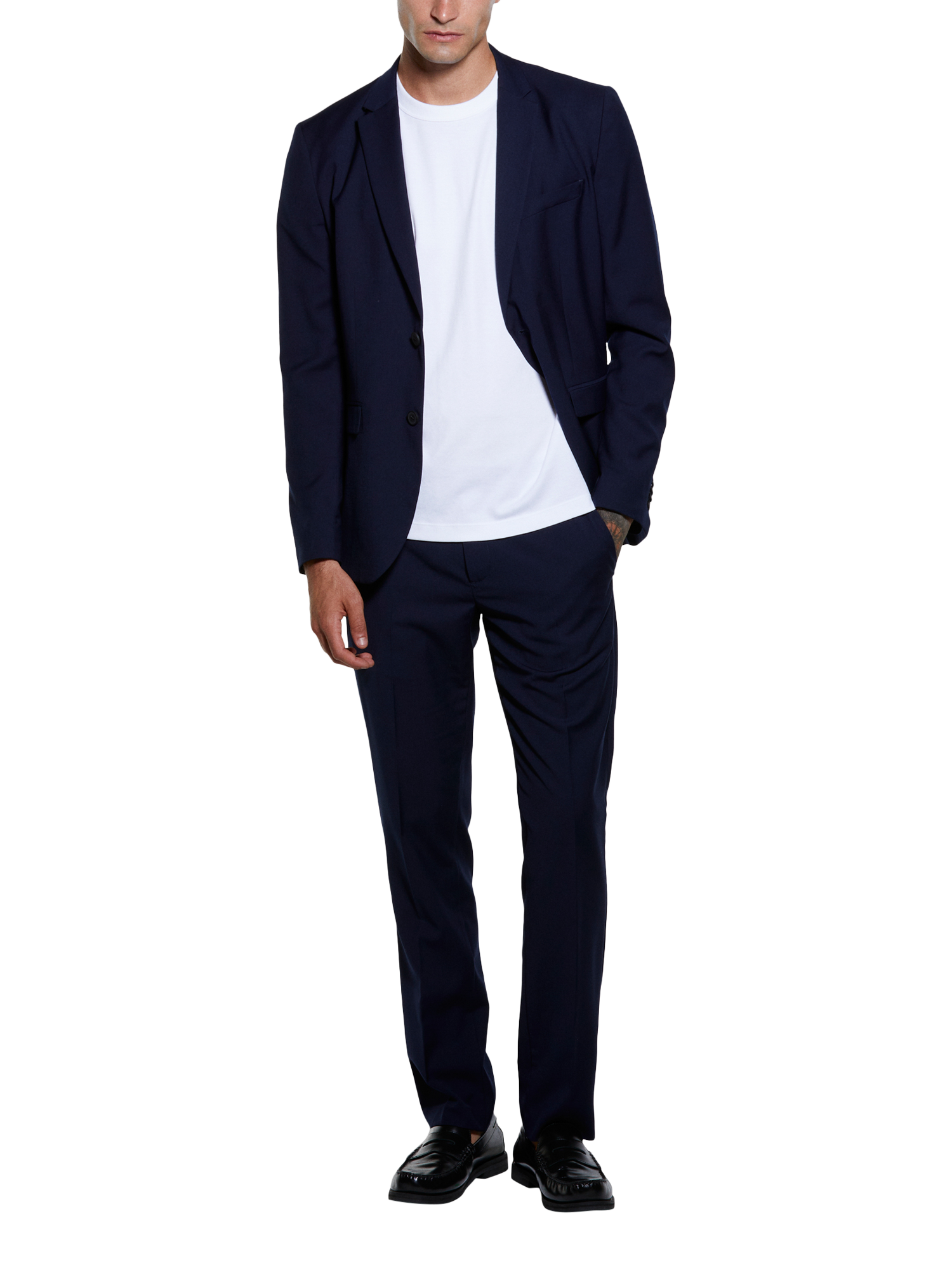 Product image 3 of 4, which shows SISLEY Crew Neck Cotton T-Shirt, Optical White, XXL